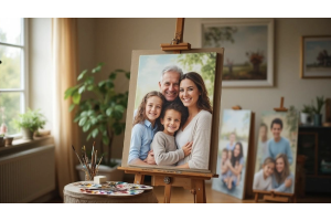 How to Create Easy Family Paintings from Photos: A Beginner's Guide