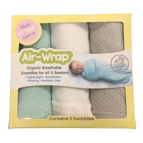 Gray White Mint AirWrap Blankets Washcloths Hair Towels