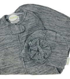 Deluxe Girl Heather Gray w/hat NB