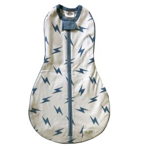 Grow With Me Swaddle - Blue Bolt