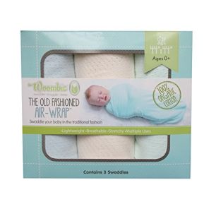 Baby Blue/Cream/Green - AirWrap Blankets, Washcloths & Hair Towels