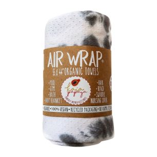 Single Gray White Tie-Dye - AirWrap Hair Towels