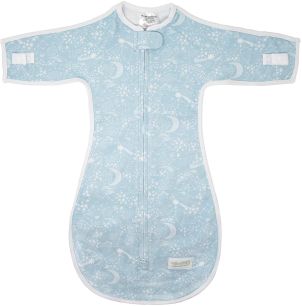Soothie Sack® | Baby swaddle with 2 built in pacifiers - Constellation/Loop