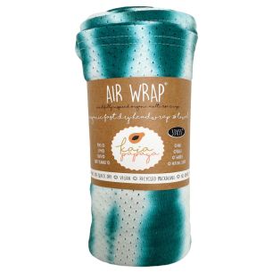 Teal White Hair/Bath Towel - AirWrap Hair Towels