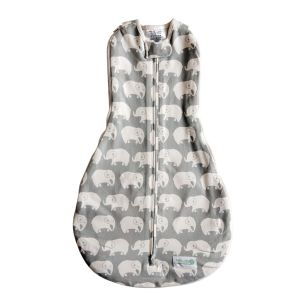 Grow With Me Swaddle - Stardust Gray Elephant Main
