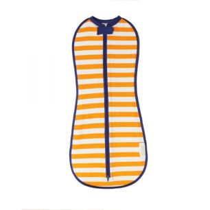 Woombie - Orange Stripe Swaddle | Breathable Swaddle Pouch