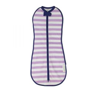 Purple Navy Trim Swaddle | Baby Cocoon Swaddle | Woombie