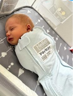 Hello My Name Is Swaddle w/ HAT Pink and Blue