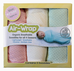 Pink/Cream/Mint - AirWrap Blankets, Washcloths & Hair Towels