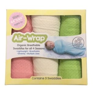 Coral Pink/White/Lime - AirWrap Blankets, Washcloths & Hair Towels