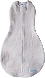 Grow With Me Swaddle - Beige Zebras