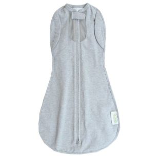 Convertible Baby Swaddle Suit | Heather Grey Swaddle