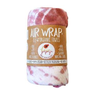 Single Dusty Rose White Tie Dye - AirWrap Blankets, Washcloths & Hair Towels