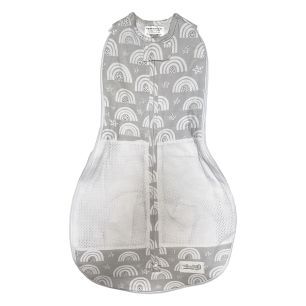 Grow With Me Swaddle AIR - Gray Rainbows