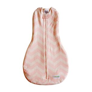 Grow With Me Swaddle-Dreamy Pink Chevron