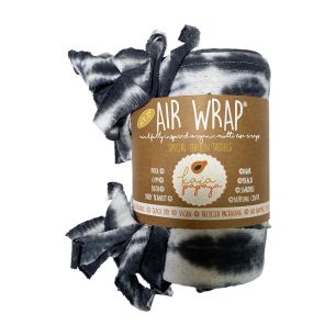 Black White Tassel Beach Towel - AirWrap Blankets, Washcloths & Hair Towels Main Image