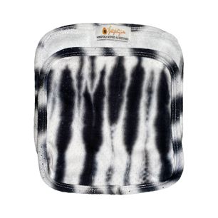 2 Black & White Washcloths - AirWrap Blankets, Washcloths & Hair Towels Main Image