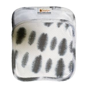 4 Gray White washcloths - AirWrap Washcloths