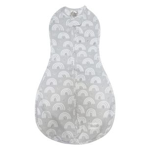 Grow With Me Swaddle - Gray Rainbows