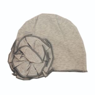 Bisque (Cream) Flower - Bamboo Flower Mod Hats | Baby flower beanie - Woombie