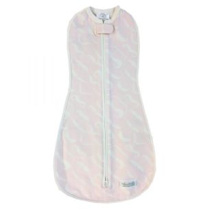 Woombie Zip-Up Swaddle - Pink Mustache | Ergococoon Swaddle