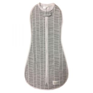 Woombie Baby Swaddler - Zen Gray | Ergo Baby Swaddle Sack
