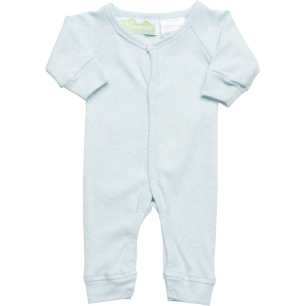 Organic Cotton Rompers Lightwear Breathable Onesie (Baby Blue) - Woombie