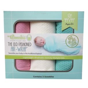 Baby Pink/Cream/Pale Green - AirWrap Blankets, Washcloths & Hair Towels