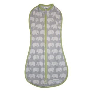 Gray Elephant Baby Sleeper | Convertible Baby Gown