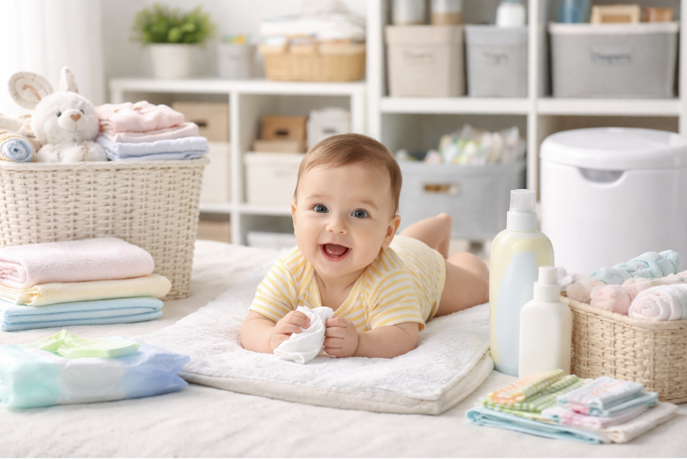 Daily Habits That Simplify Baby Cleanup